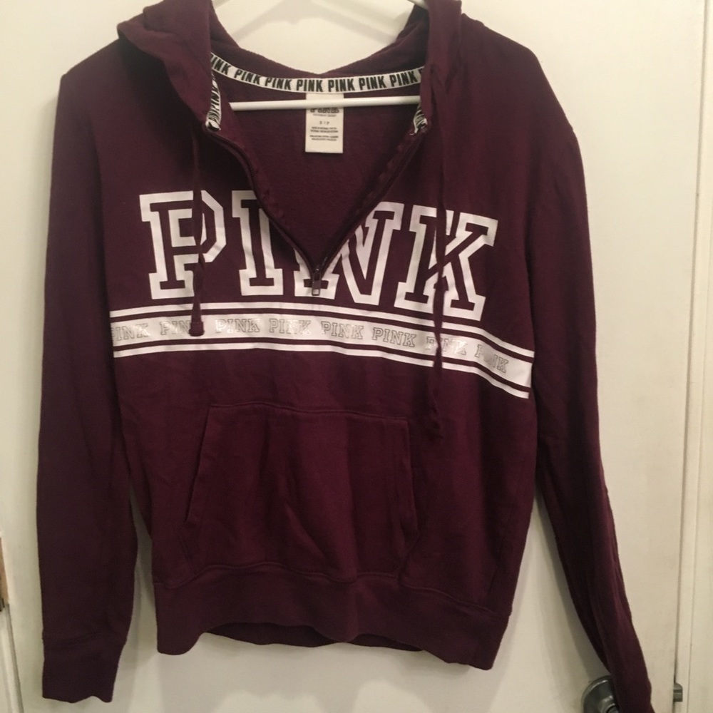 New Pink quarter zip