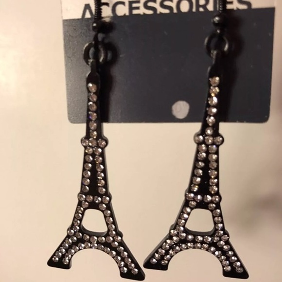 Eiffel Tower Earrings - Picture 2 of 2