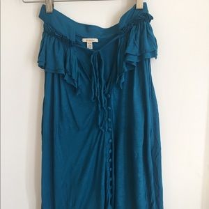 Anthro Bordeaux sleeveless blouse