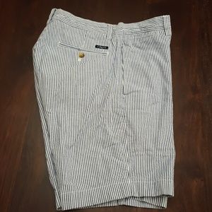 Chaps Blue & White Seersucker Shorts