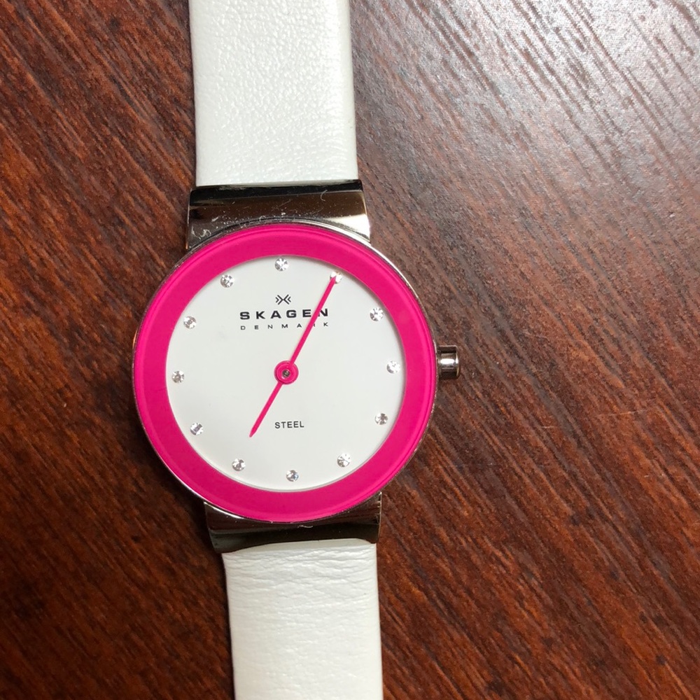 Genuine Leather Skagen watch