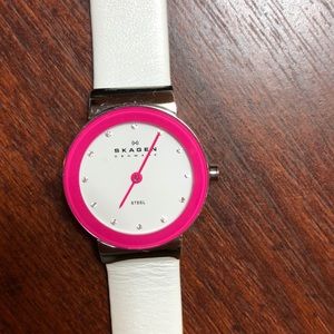 Genuine Leather Skagen watch