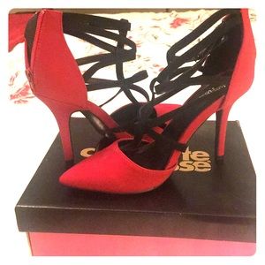 Charlotte Russe red and Black shoes