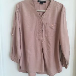 100% silk pink blouse - so very pretty!