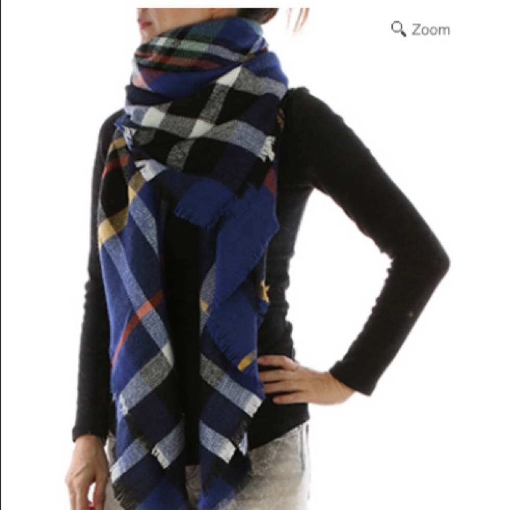 Plaid Blanket Scarf