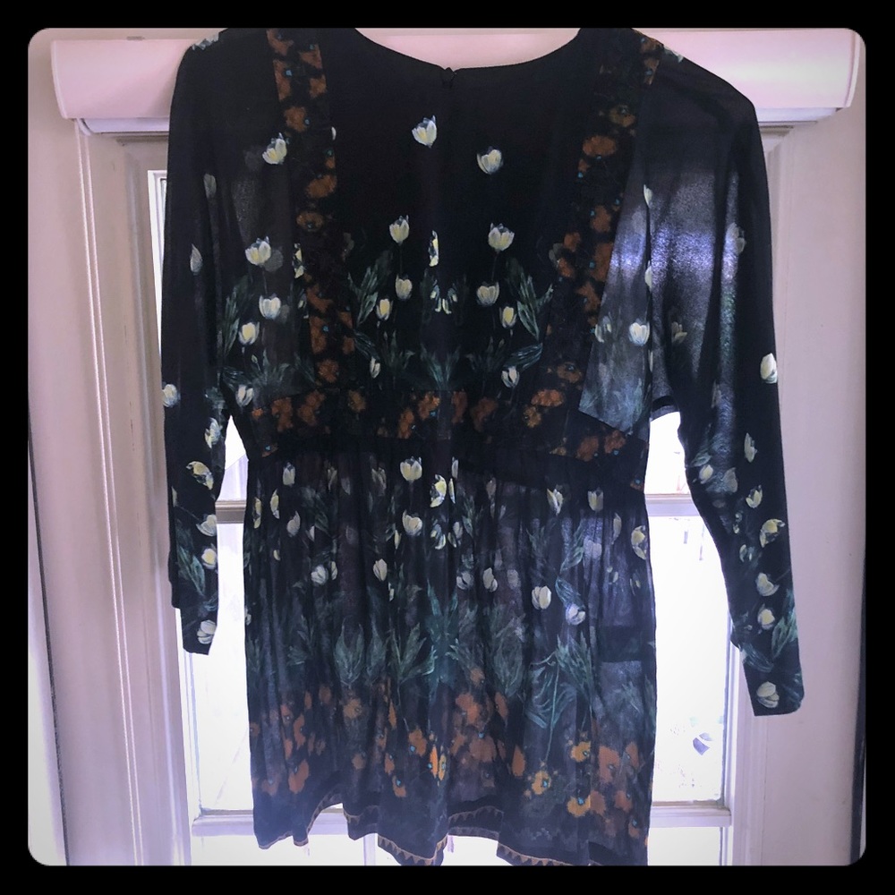 Anthropologie Floral Top