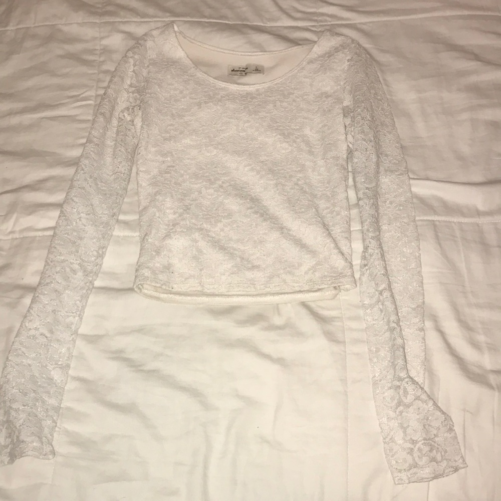 Abercrombie Kids lace long sleeve top