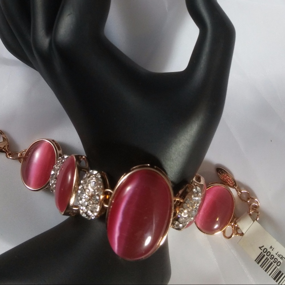 Roberto by RFM Cat Eye & Crystal Sterling Bracelet