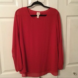 Chicos silky blouse, size 2