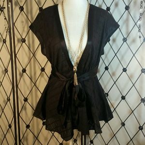 3🎁for $30 Susana Monico Brown Preplum Top