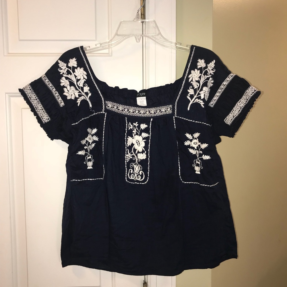 J. Crew navy shirt L