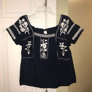 J. Crew navy shirt L