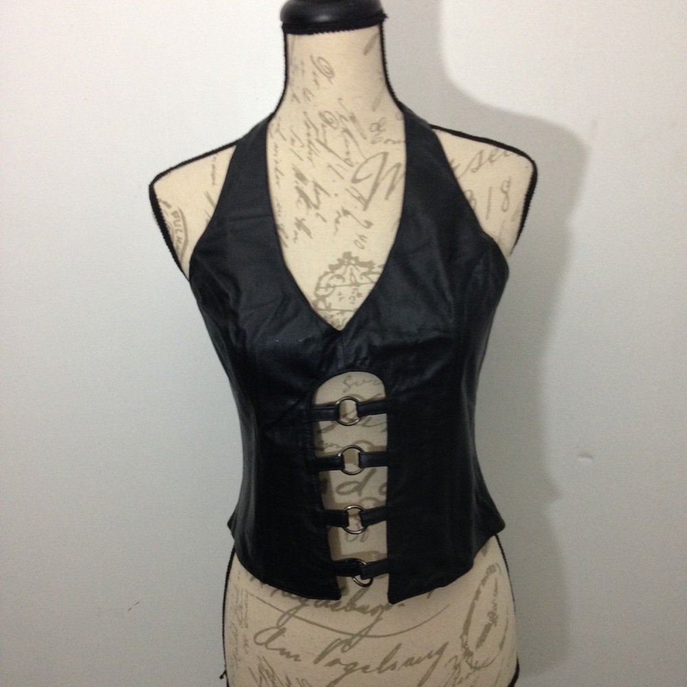 💥 Wilson Leather Halter Top
