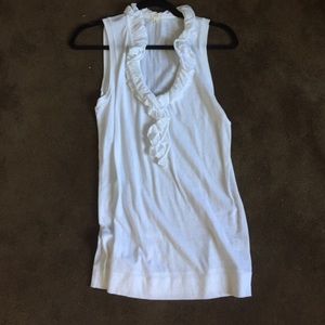 J Crew Ruffle Tank Top