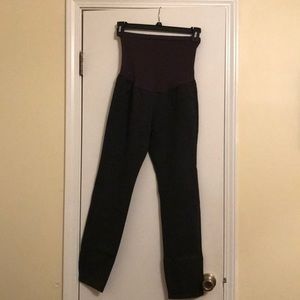 Grey/black maternity slacks