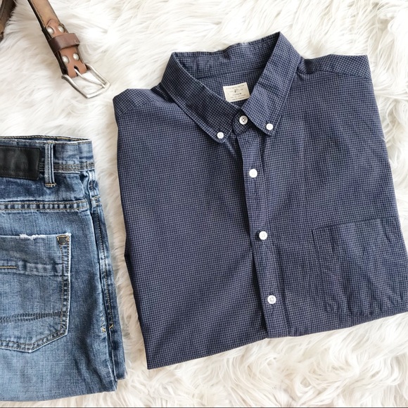 J. Crew Other - J. Crew gray casual button up short sleeve shirt