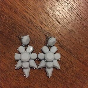 Pretty light blue statement earrings