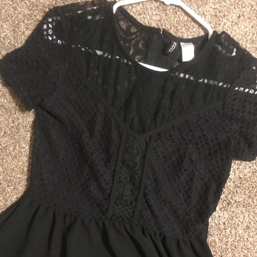 H&M black lace dress