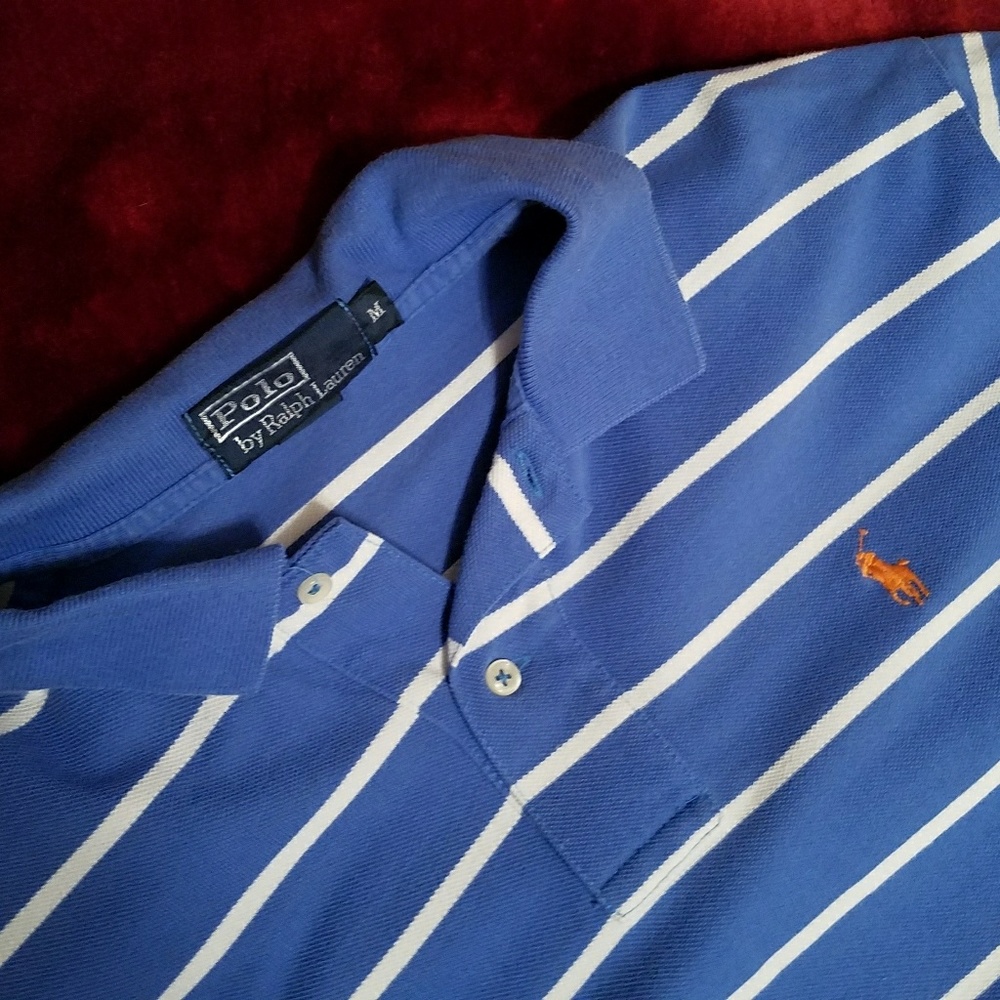 💥 Men's Blue Striped POLO by Ralph Lauren