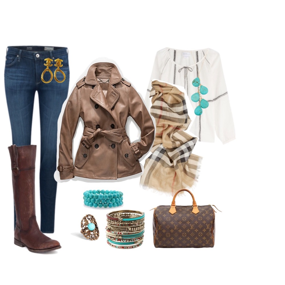 COACH ALEXIS Leather Short Trench Coat 86434 Dylan - Picture 4 of 8