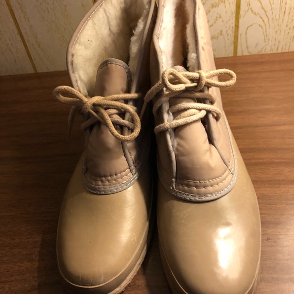 Candie’s nude winter boots with lining - Picture 2 of 7