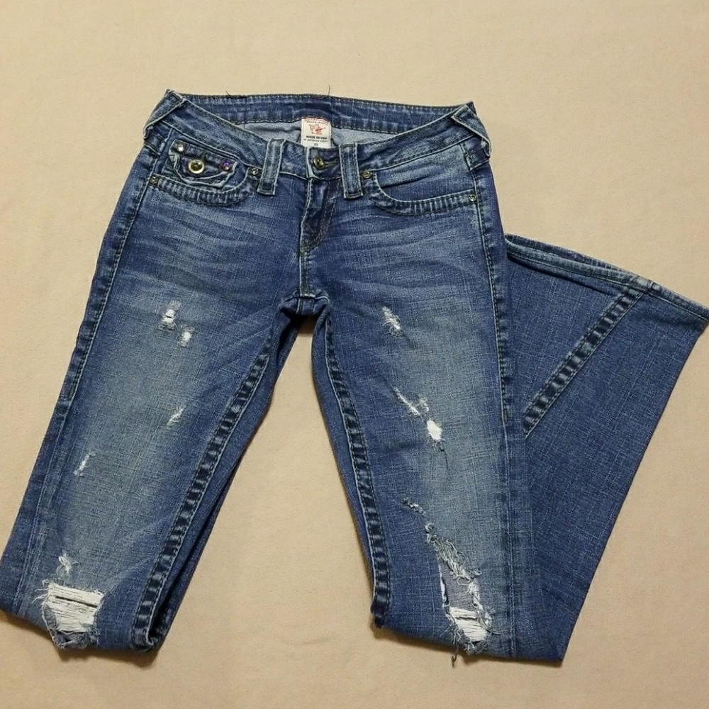 True Religion Joey disco jeans low rise 25x32
