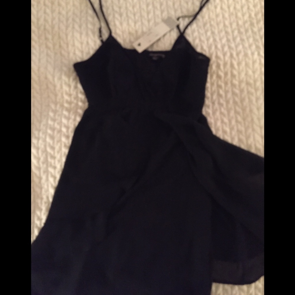 Sexy black mini dress