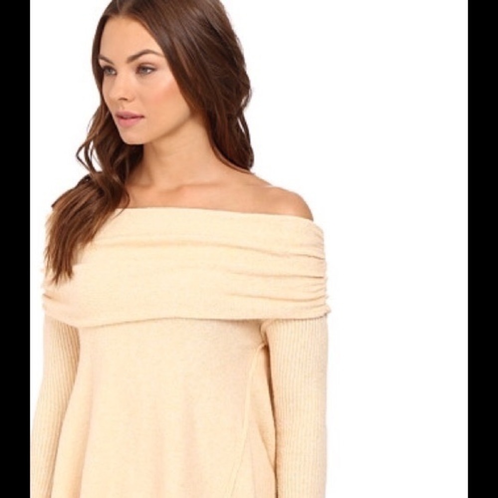 NWOT Free People Off Shoulder Sweater - Picture 3 of 5