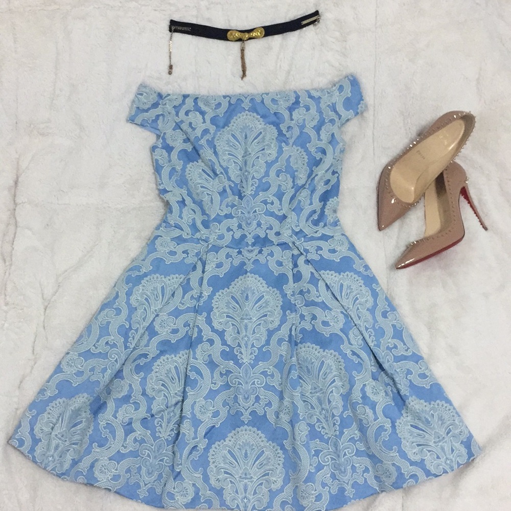 #21 Topshop off shoulder dress