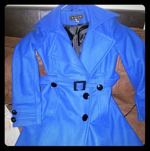 Royal blue wool coat