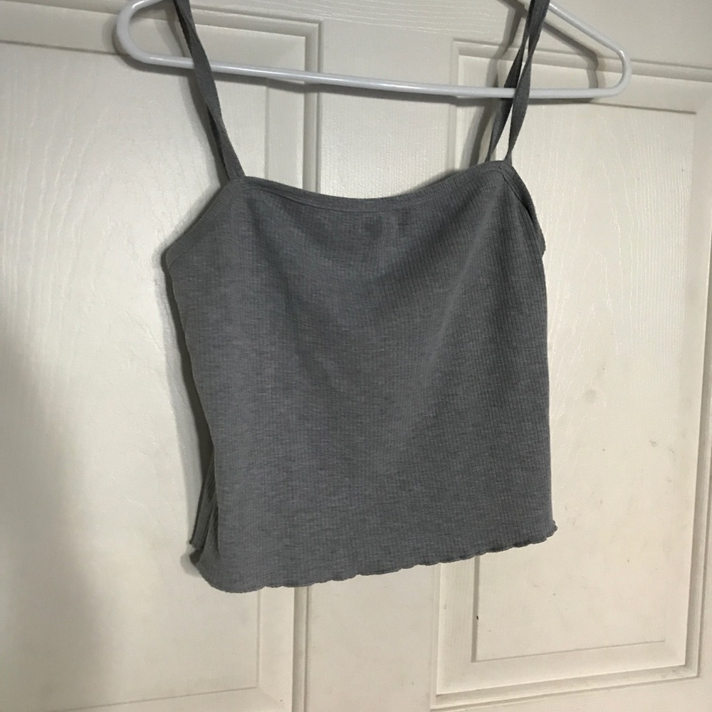 Ruffled bottom cropped cami