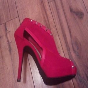 Red Dollhouse heels