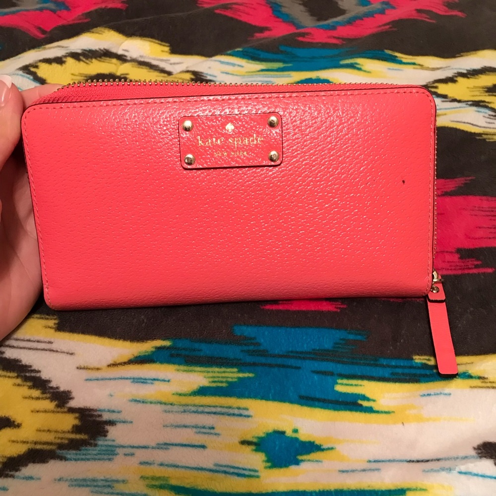 Coral Kate Spade Wallet