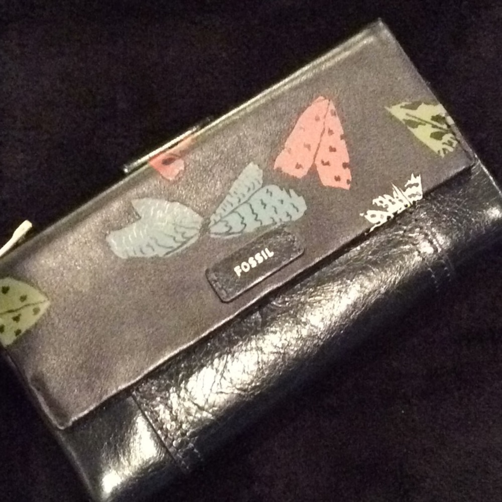 Fossil Ellis Clutch Navy Multi