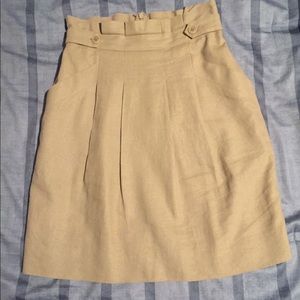 Pleated BCBG Maxazria Pencil Skirt with Pockets