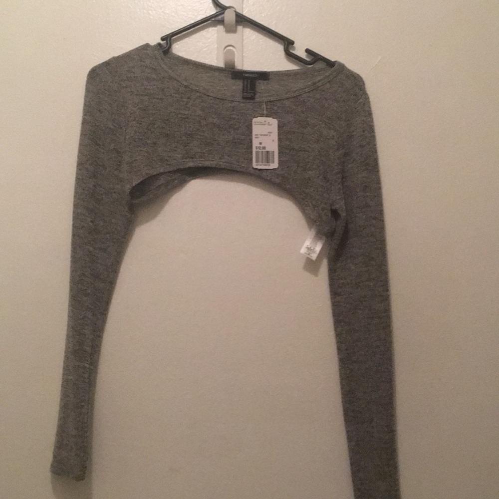 Forever 21 Knit Top/Crop Grey