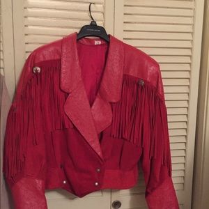 Western style jacket with Fringe - Vintage