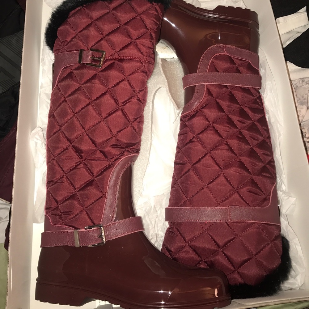 Burgundy Michael Kors boots new with box