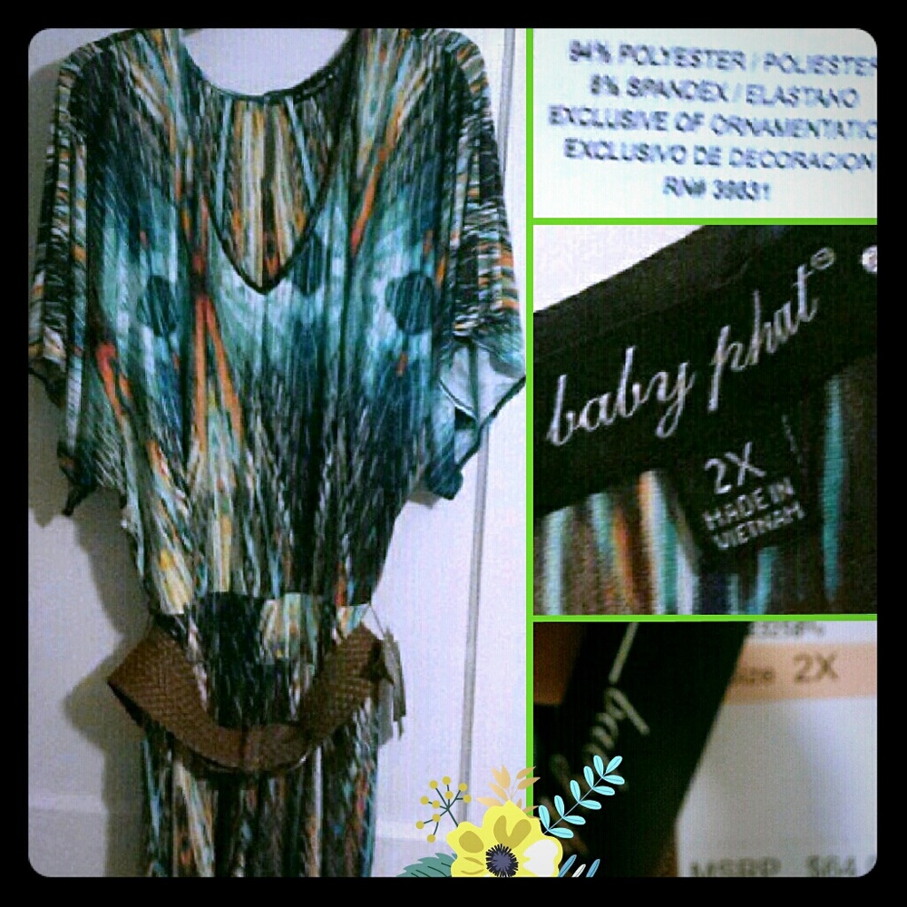 New Baby Phat Romper/ Shorts 2X