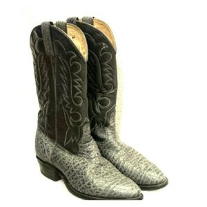 Men's leather cowboy boots
