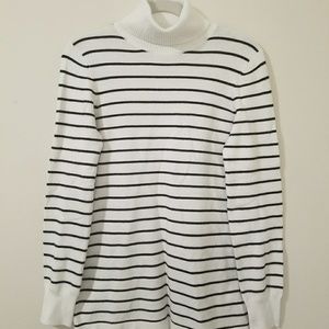 French Connection Striped Turtleneck