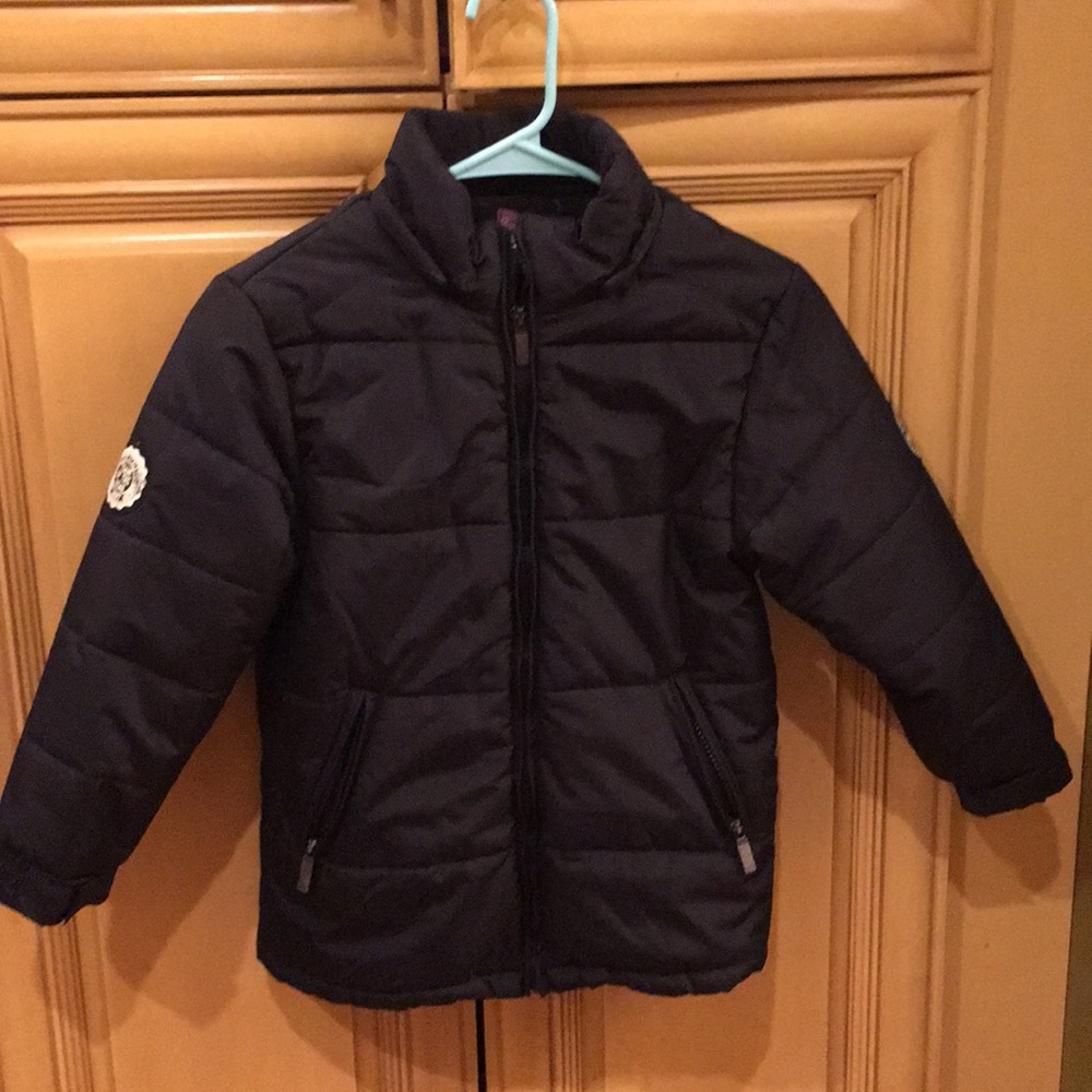 Boys black winter coat size 9