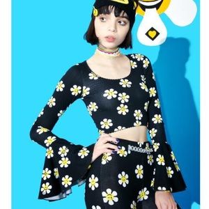 Current Mood Daisy Dropper Crop Top