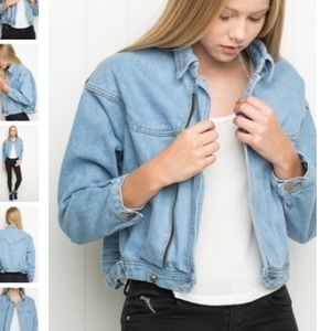 Brandy Melville Isabelle Denim Jacket Customized