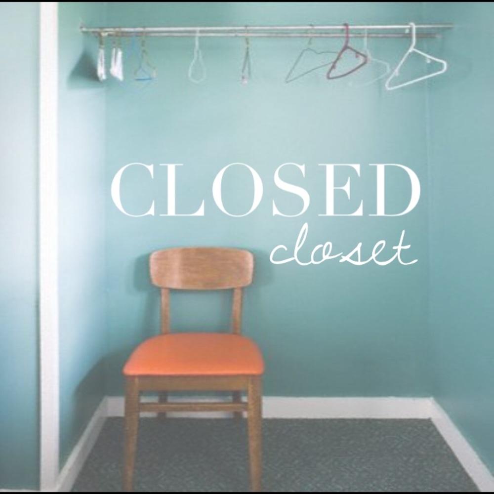 Closet closed—Everything sold!