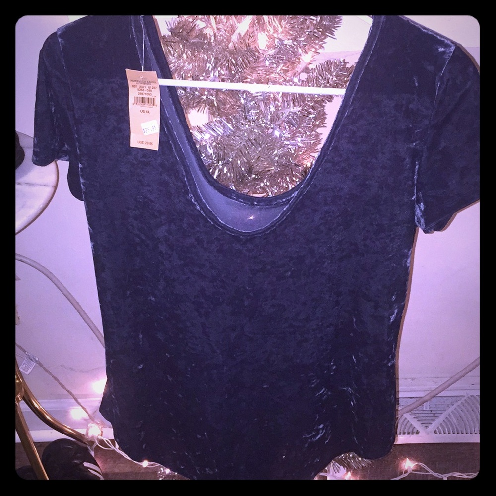 American Eagle Velvet Bodysuit with tags