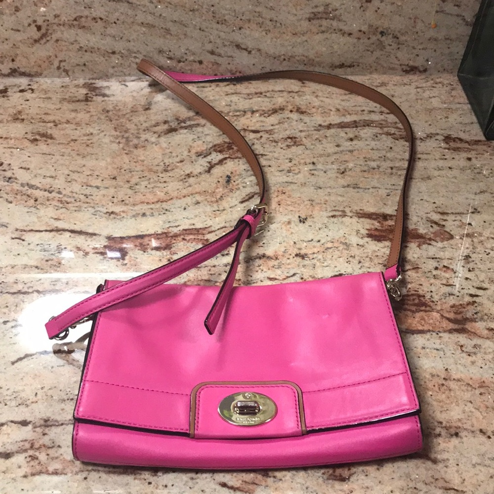 Pink Kate Spade crossbody bag