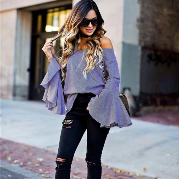 🖤New🖤Long Sleeve Flare Blouse - Picture 2 of 4