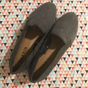Torrid gray flats size 11 brand new never worn