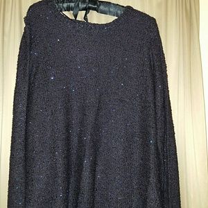 Sparkly plum sweater Apt 9